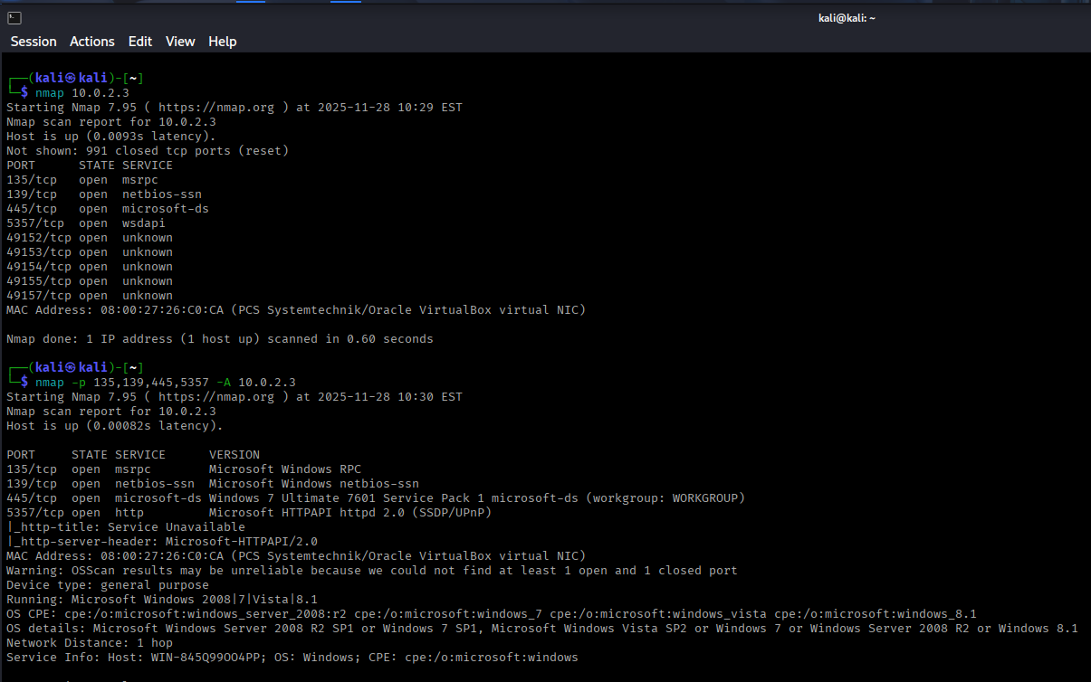 Detailed Nmap Scan Results